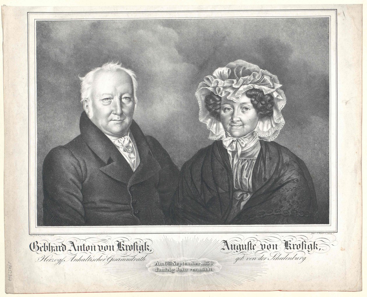Gebhard Anton von Krosigk de Artist Unknown