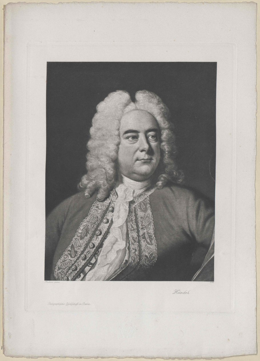 Georg Friedrich Haendel (impressão) de Artist Unknown