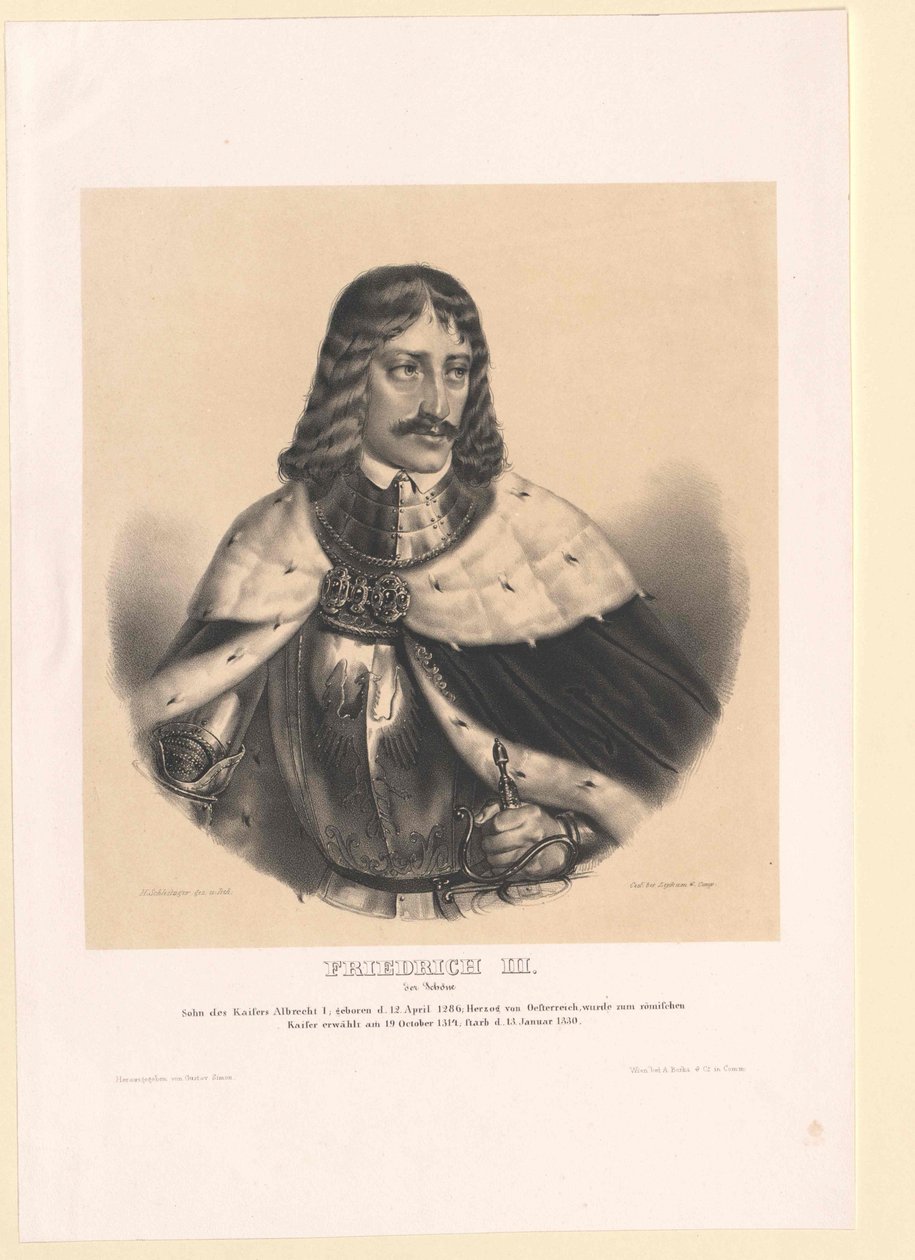 Rei alemão Frederico, o Belo de Artist Unknown
