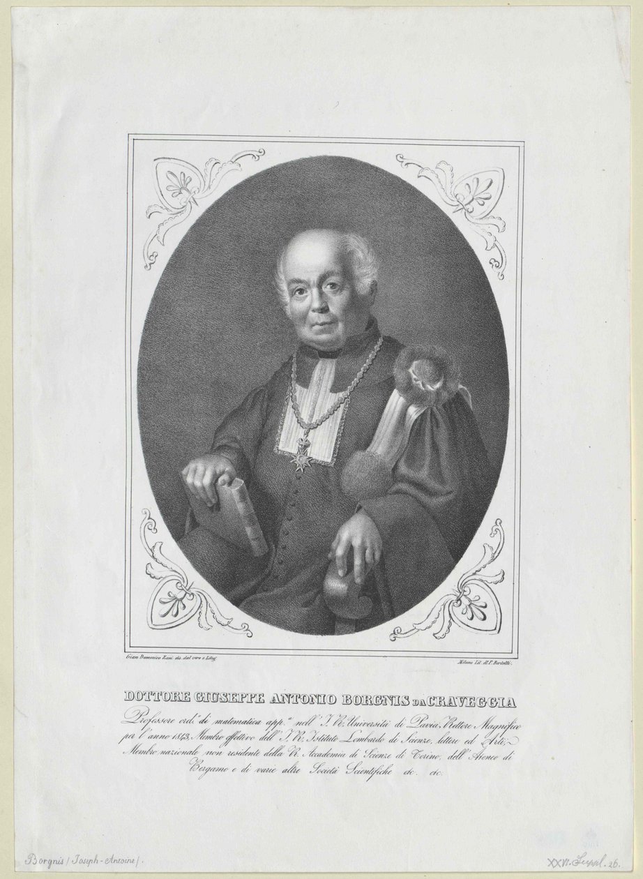 Giuseppe António Borgnis de Artist Unknown