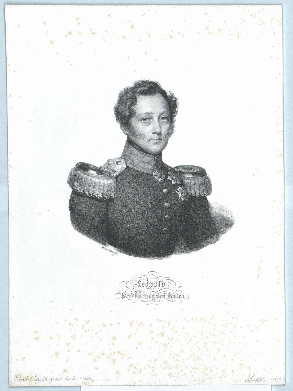Grão-Duque de Baden Leopold (impressão) de Artist Unknown