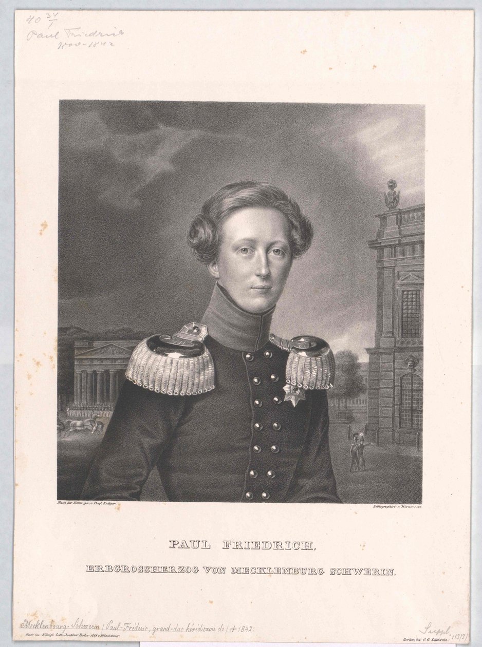 Grão-Duque de Mecklenburg Paul Frederick de Artist Unknown