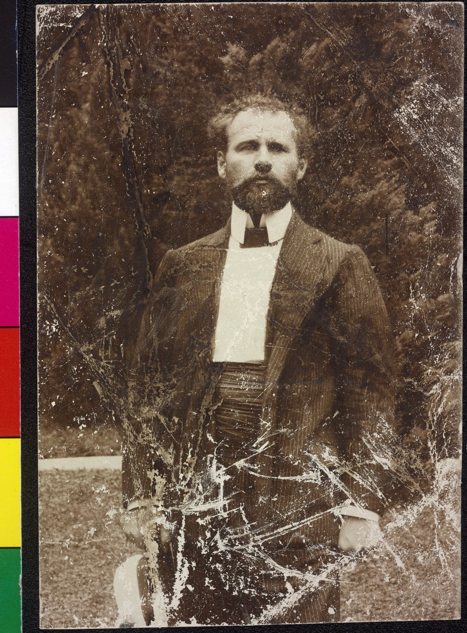 Gustav Klimt no lago Attersee de Artist Unknown