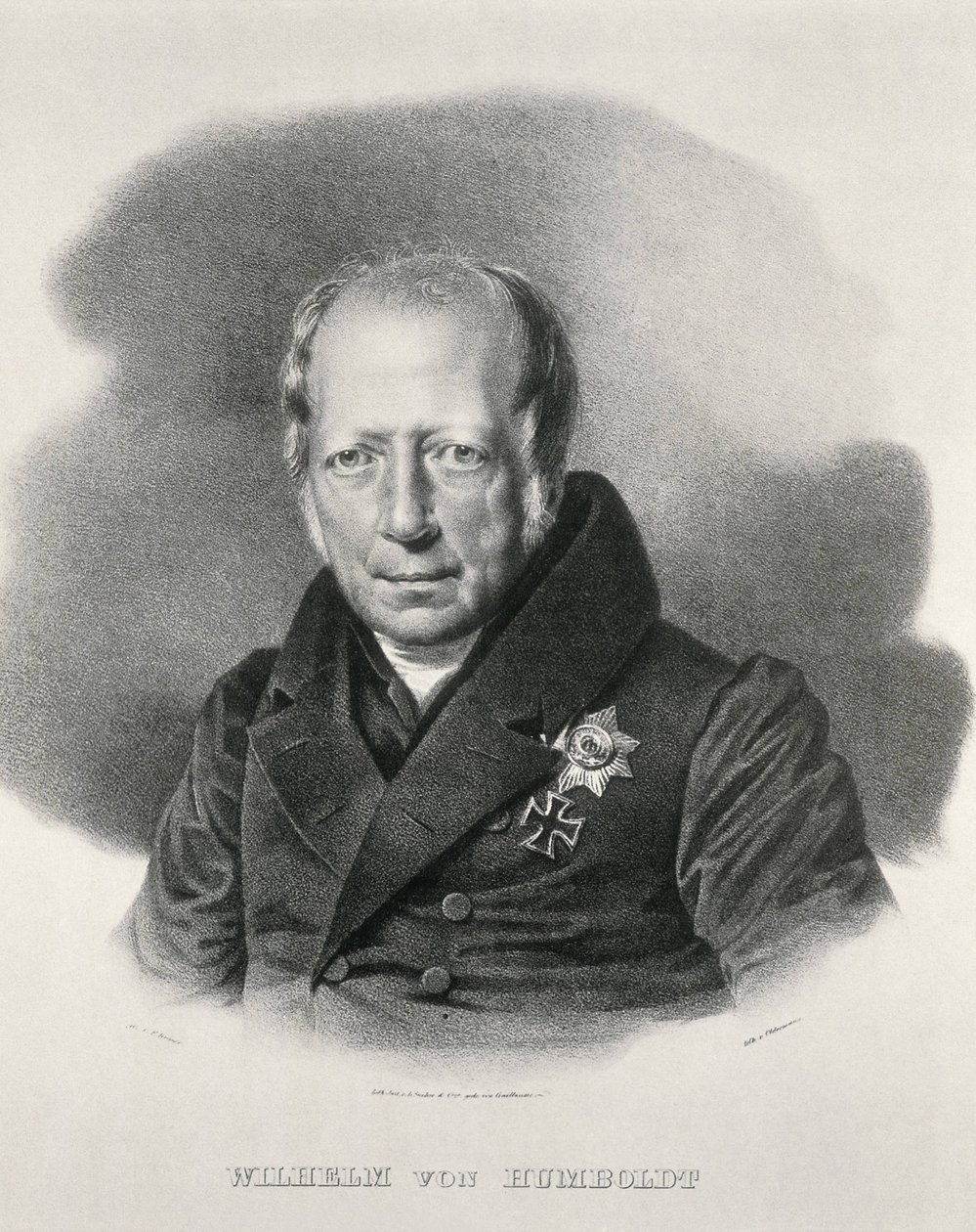 HUMBOLDT, Wilhem von (1767-1835). Estadista e filósofo alemão. Litografia. de Artist Unknown