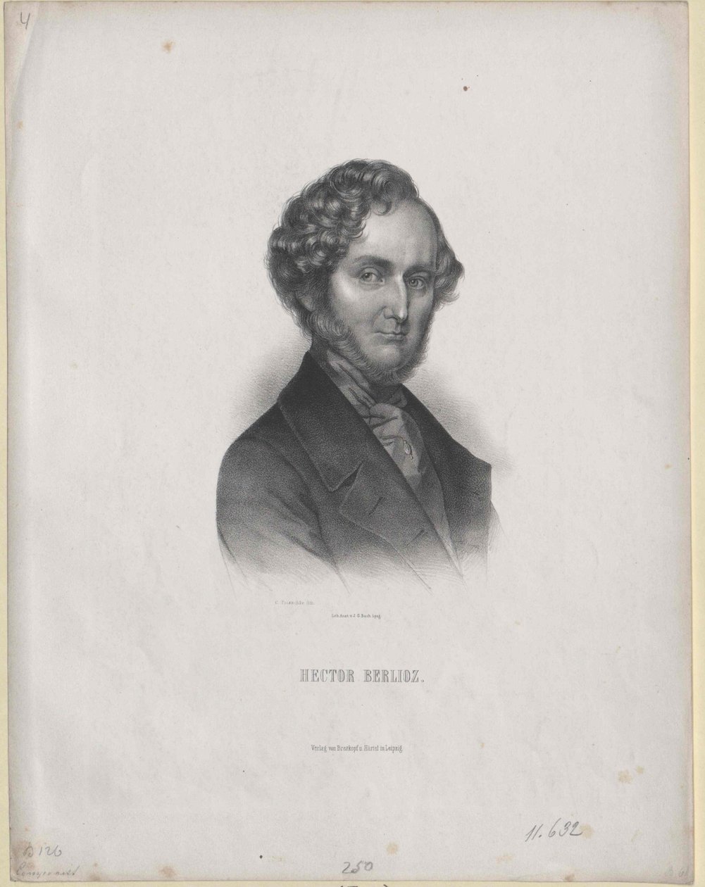 Hector Berlioz (impressão) de Artist Unknown