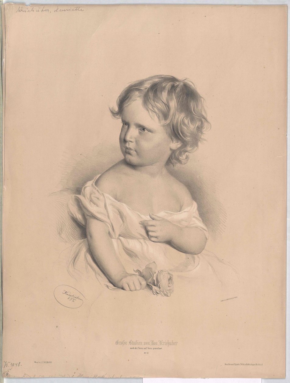 Henriette Kriehuber (impressão) de Artist Unknown