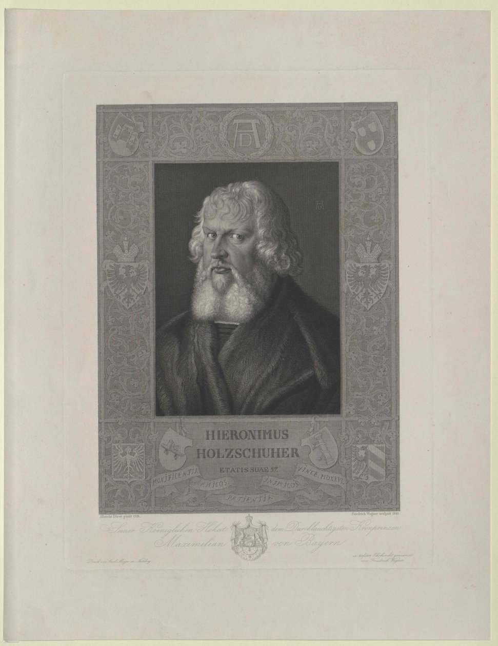 Hieronymus Holzschuher (gravura) de Artist Unknown