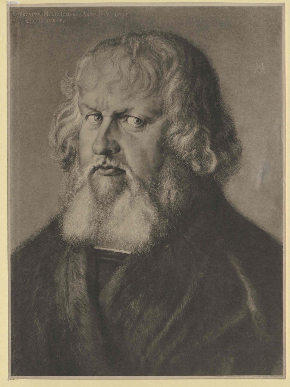 Hieronymus Holzschuher (gravura) de Artist Unknown