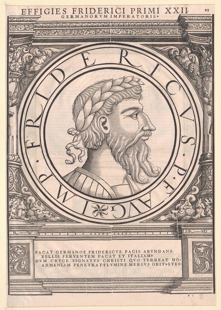 Sacro imperador romano Frederico I Barbarossa de Artist Unknown