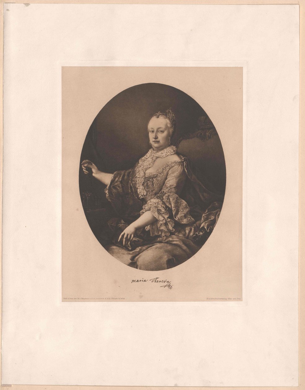 Santa imperatriz romana Maria Teresa de Artist Unknown