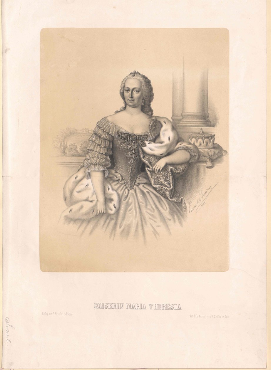 Santa imperatriz romana Maria Teresa de Artist Unknown