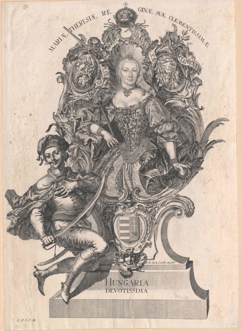 Santa imperatriz romana Maria Teresa de Artist Unknown