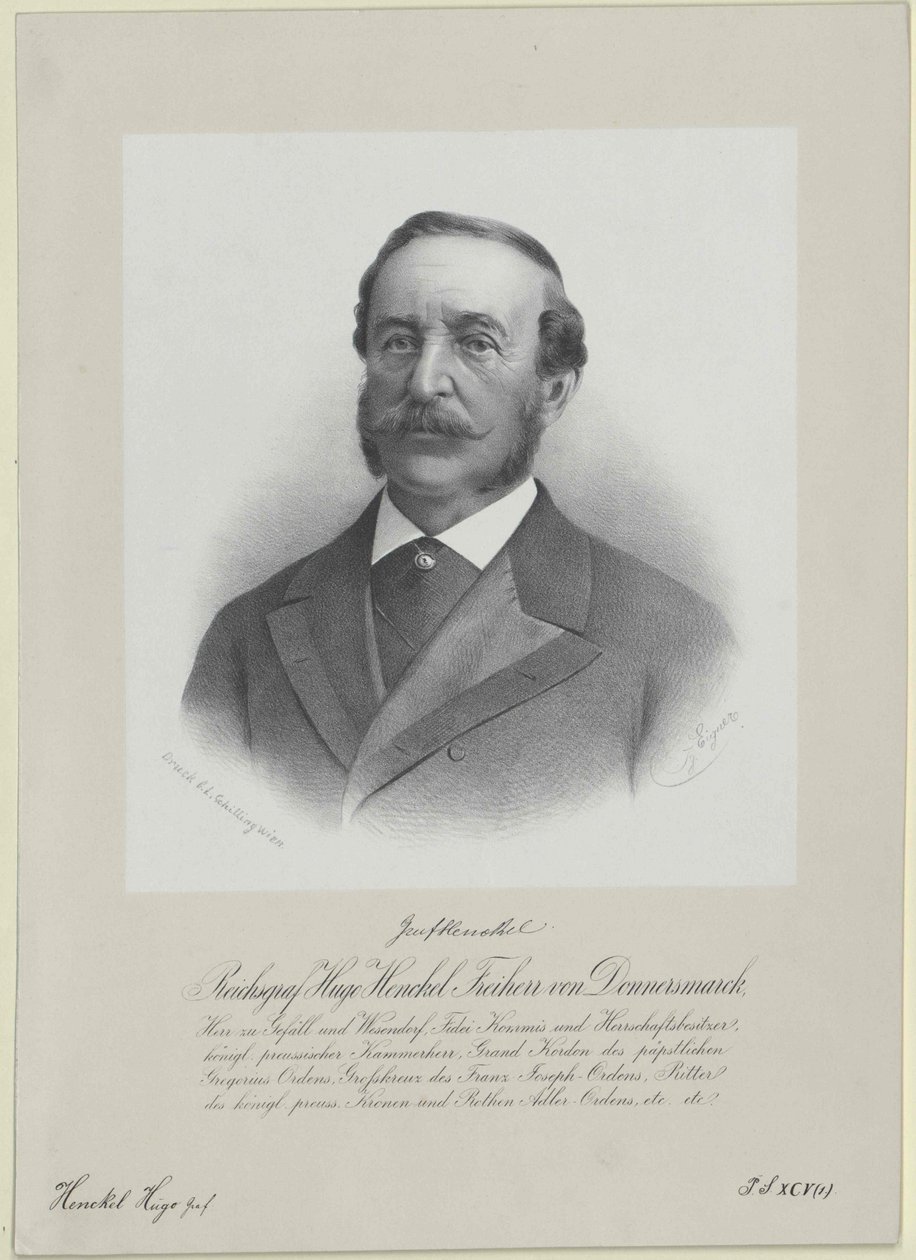 Hugo count Henckel-Donnersmarck de Artist Unknown