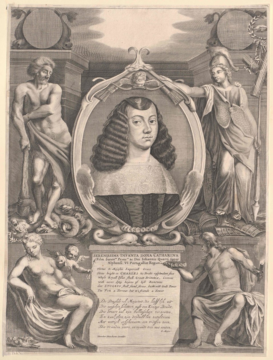 Infanta de Portugal Katharina (impressão) de Artist Unknown