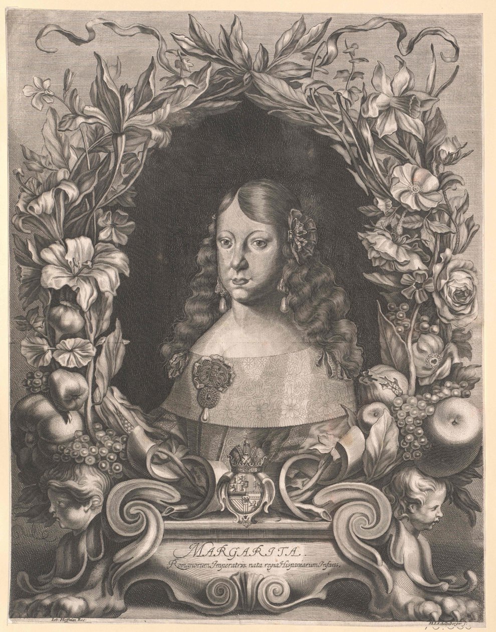 Infanta de Espanha Margarida Theresia (impressão) de Artist Unknown