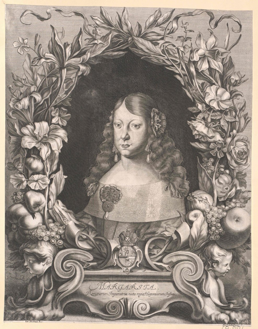 Infanta de Espanha Margarete Theresia (impressão) de Artist Unknown