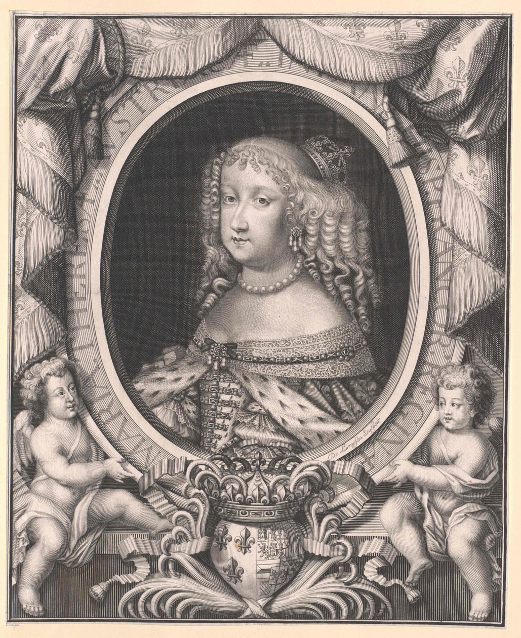 Infanta de Espanha Maria Teresa (impressão) de Artist Unknown