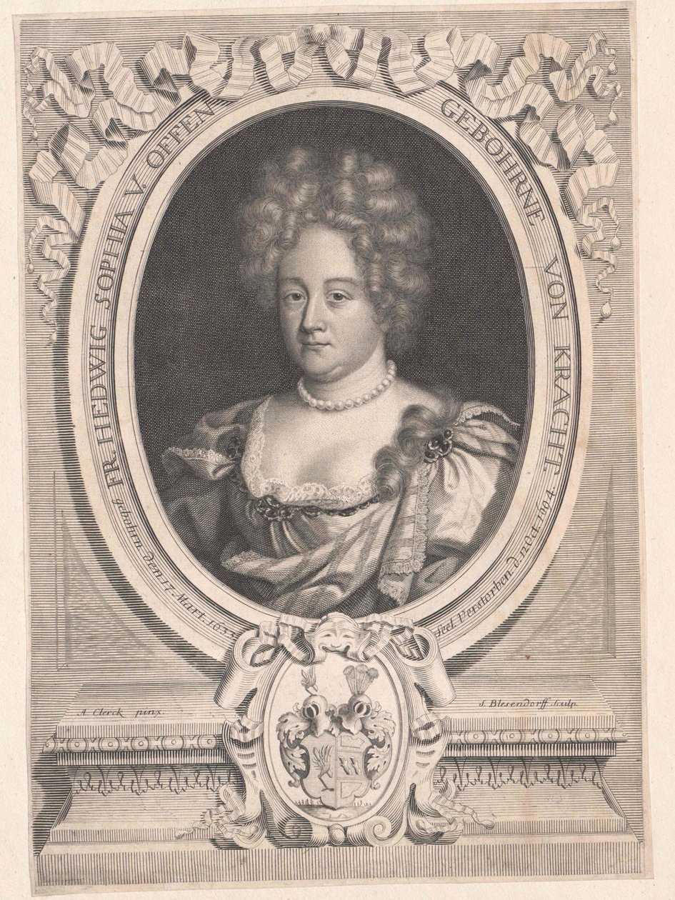 Jadwiga Sophia von Kracht (impressão) de Artist Unknown
