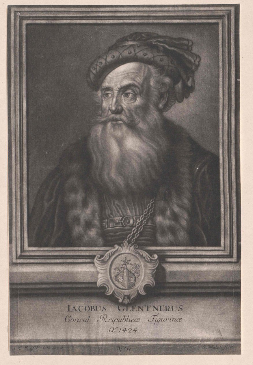 Jakob Glentner (impressão) de Artist Unknown