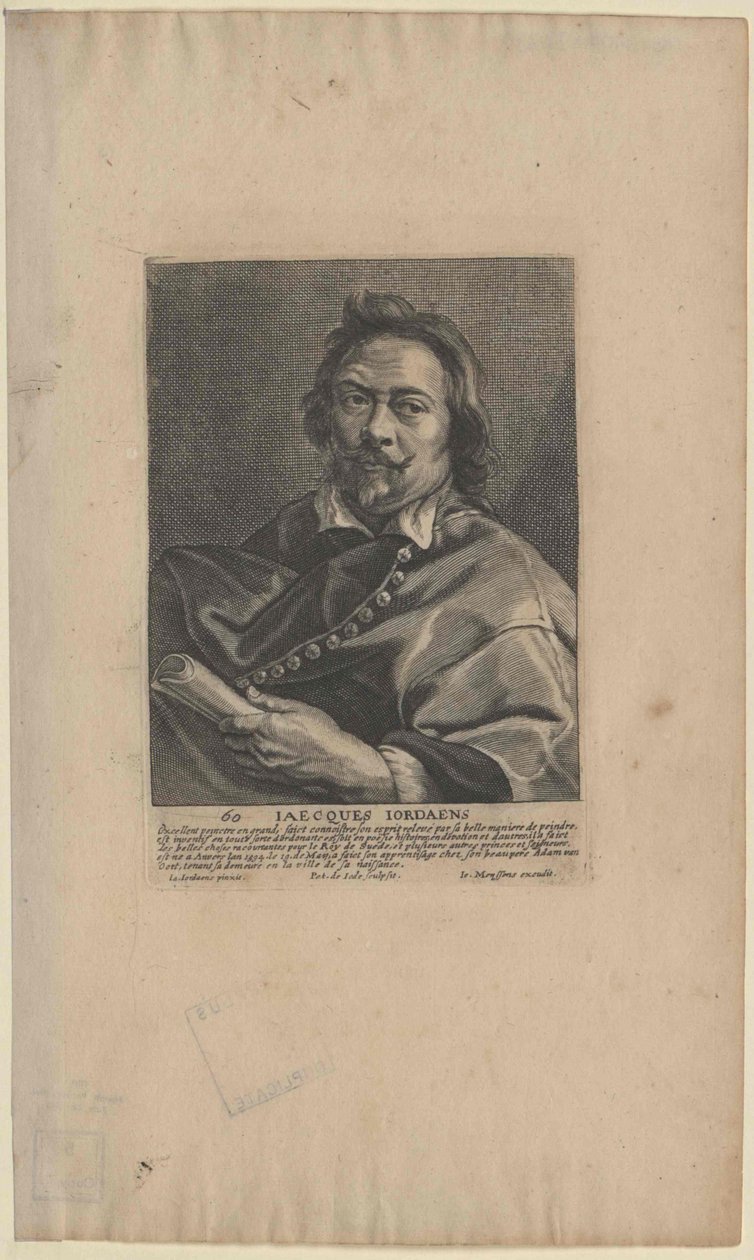 Jakob Jordaens (impressão) de Artist Unknown