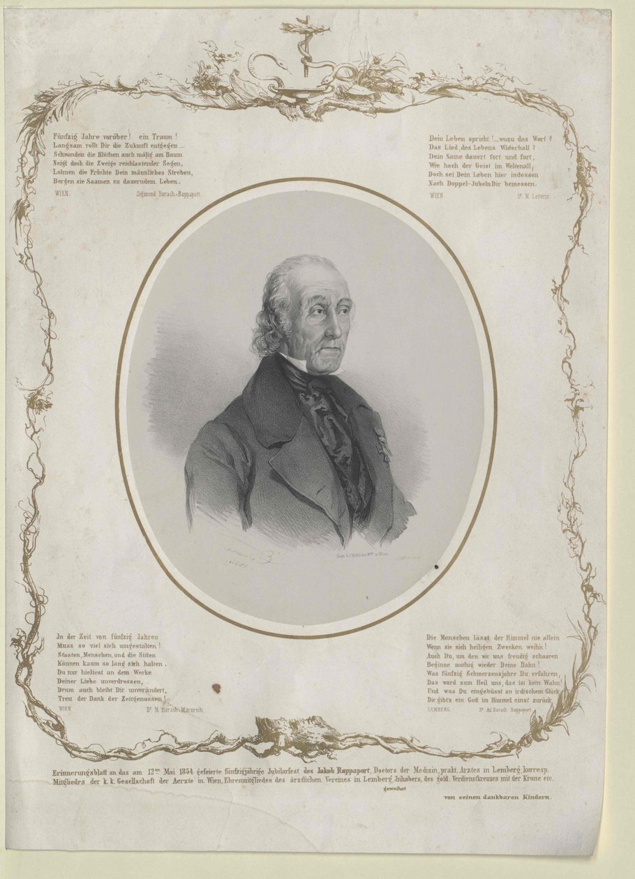 Jakob Rappaport (impressão) de Artist Unknown
