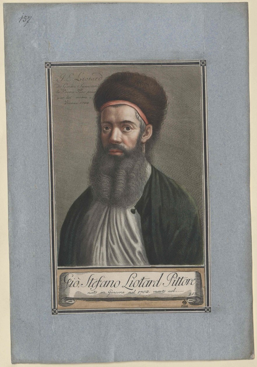 Jean Etienne Liotard (impressão) de Artist Unknown