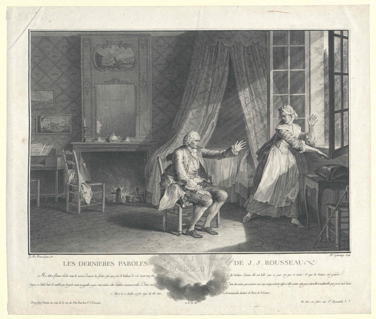 Jean Jacques Rousseau de Artist Unknown