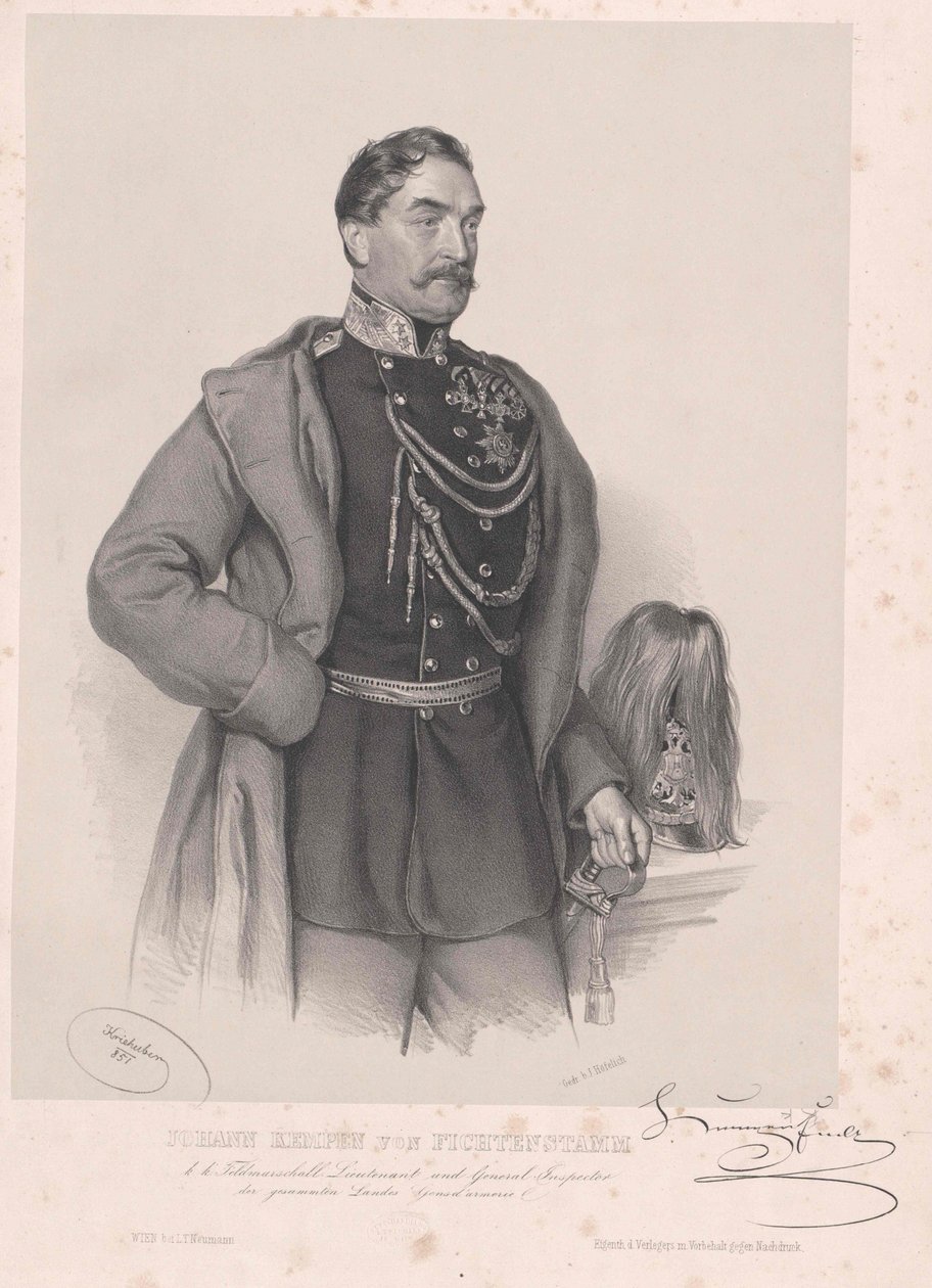 Johann Franz baron Kempen von Fichtenstamm de Artist Unknown
