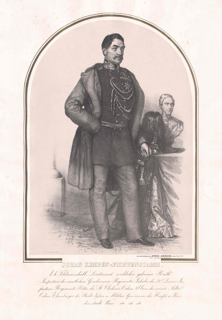Johann Franz baron Kempen von Fichtenstamm de Artist Unknown
