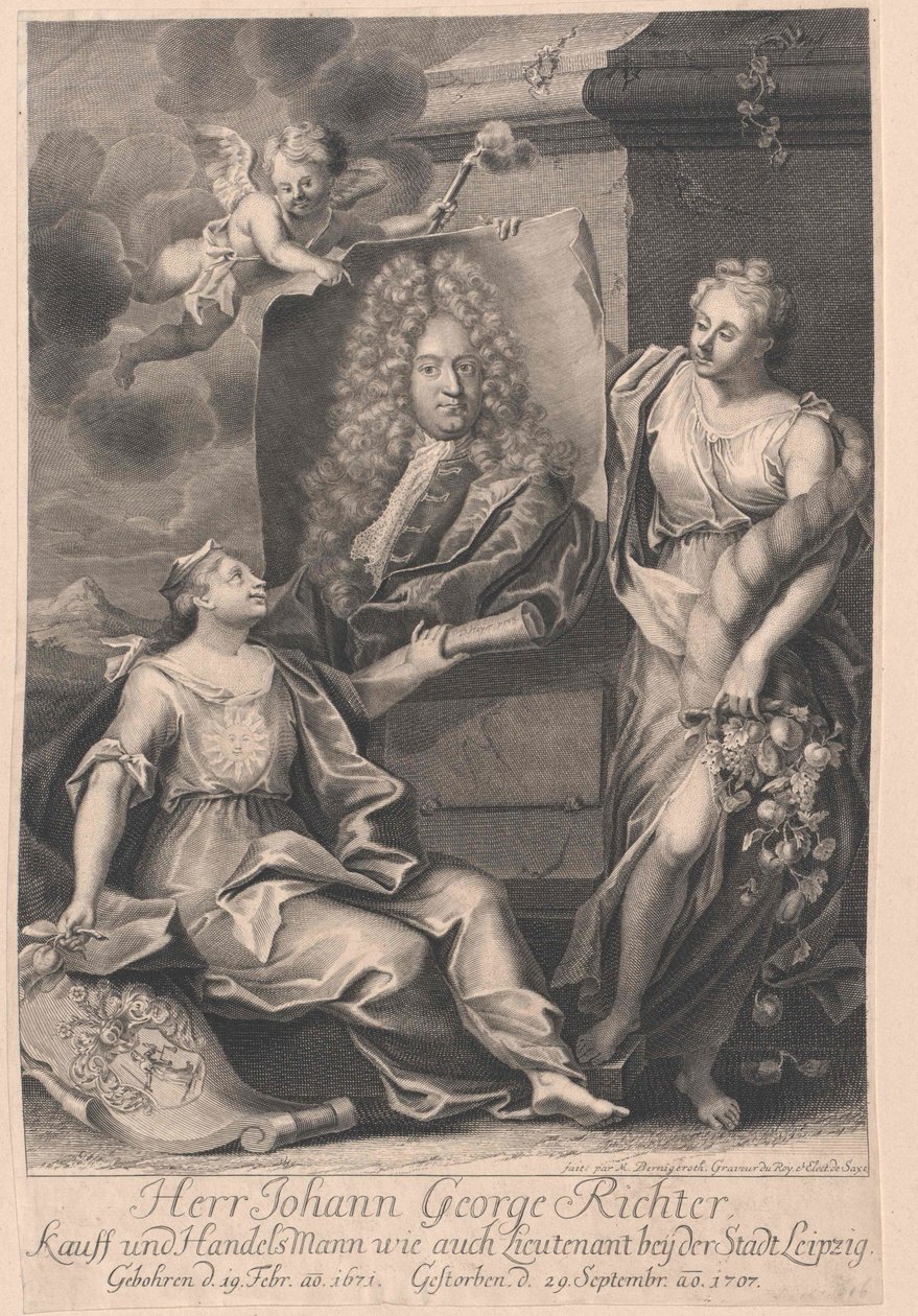 Johann Georg Richter (impressão) de Artist Unknown
