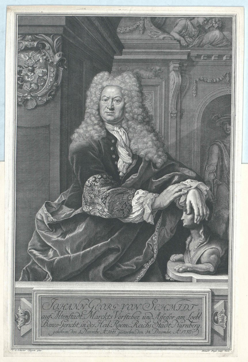 Johann Georg von Schmidt sobre Altenstadt de Artist Unknown