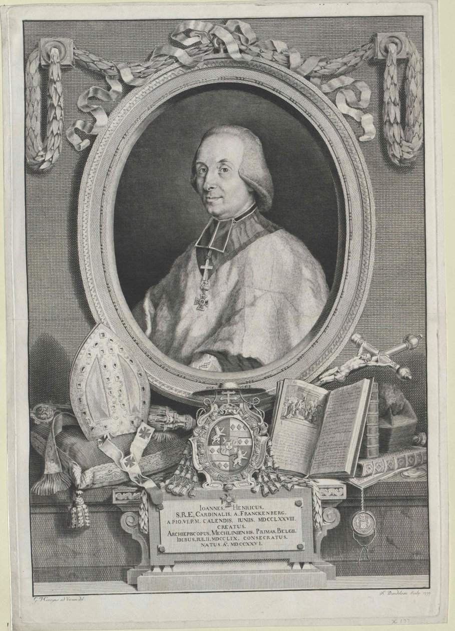 Johann Heinrich count Frankenberg de Artist Unknown