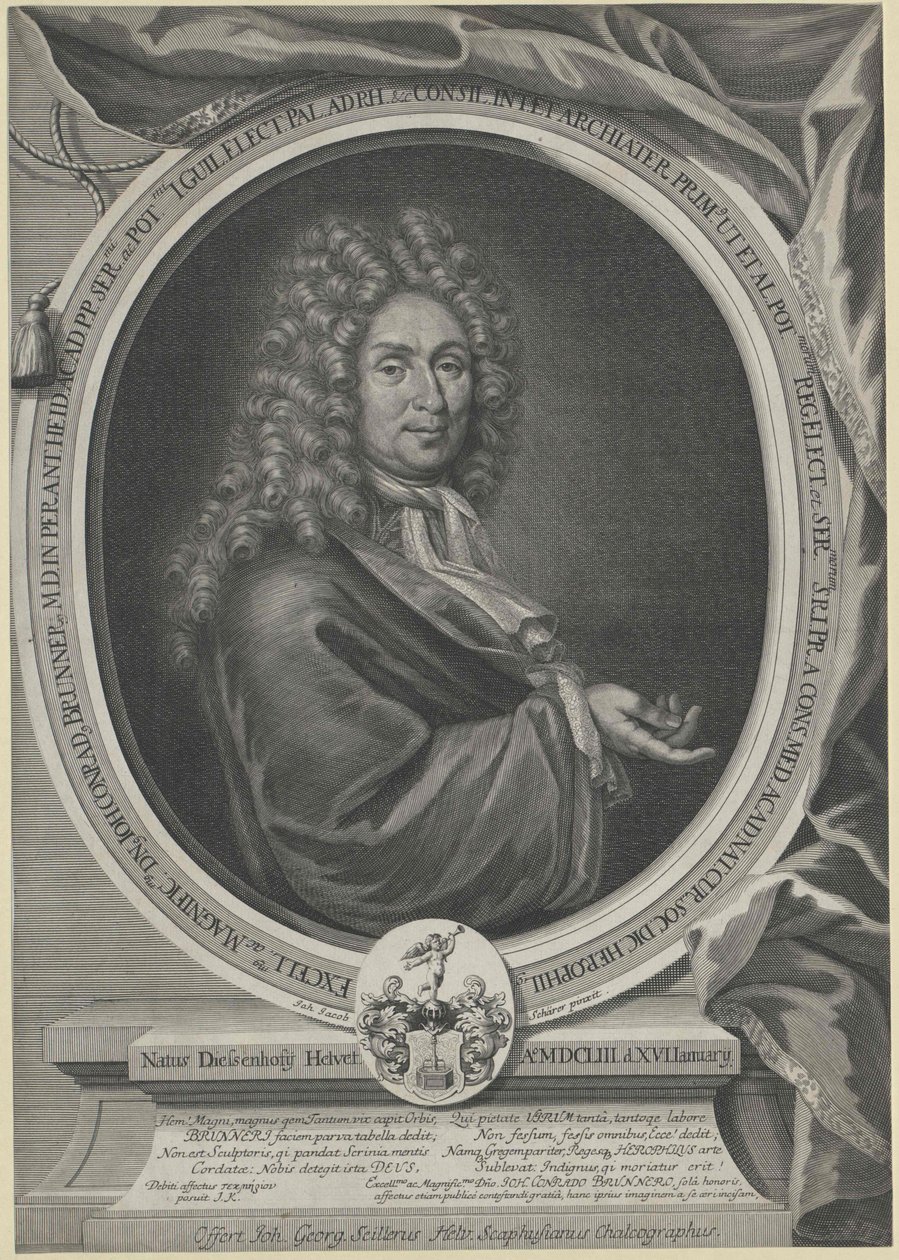 Johann Konrad Brunner (impressão) de Artist Unknown