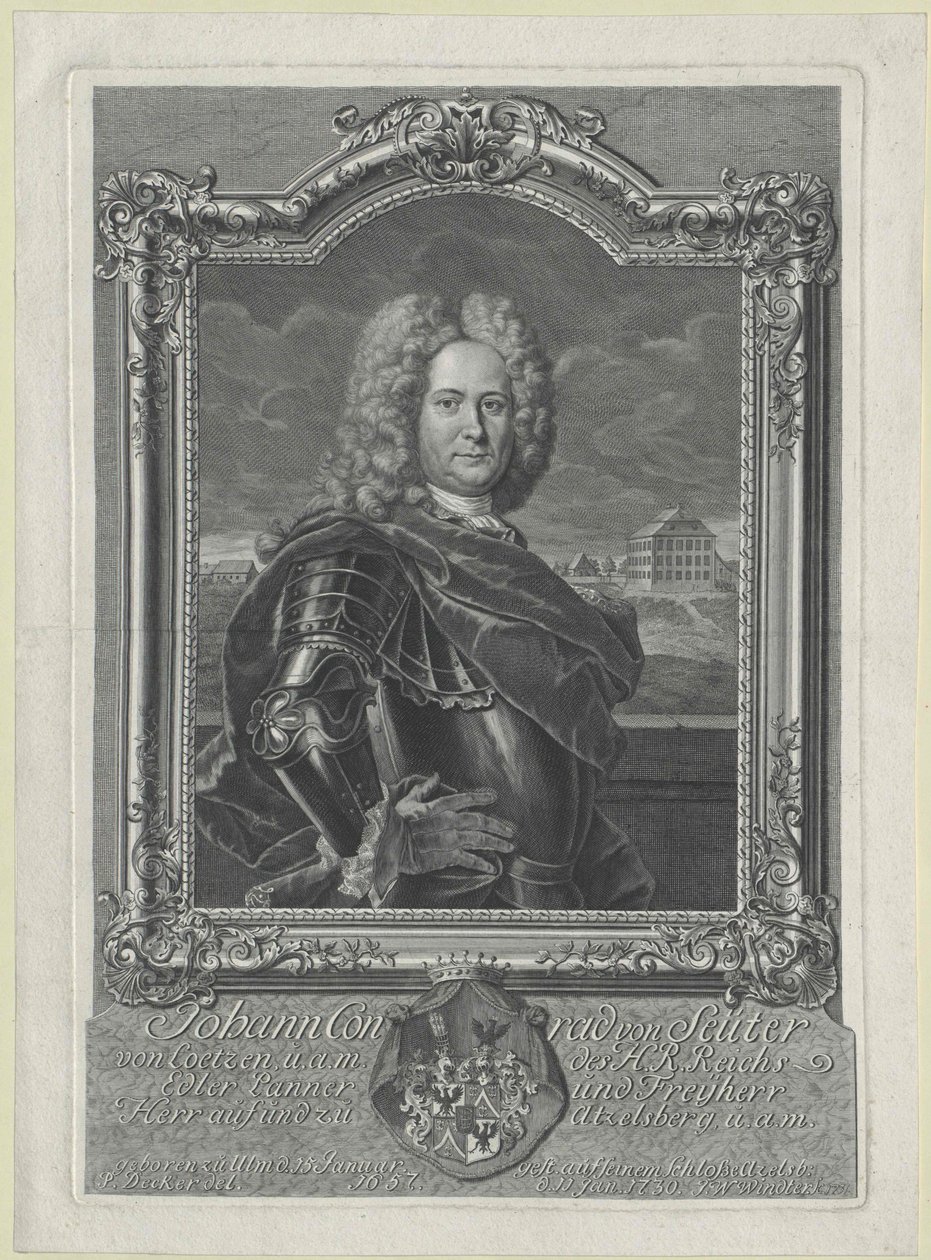 Johann Konrad barão Seutter-Loetzen de Artist Unknown