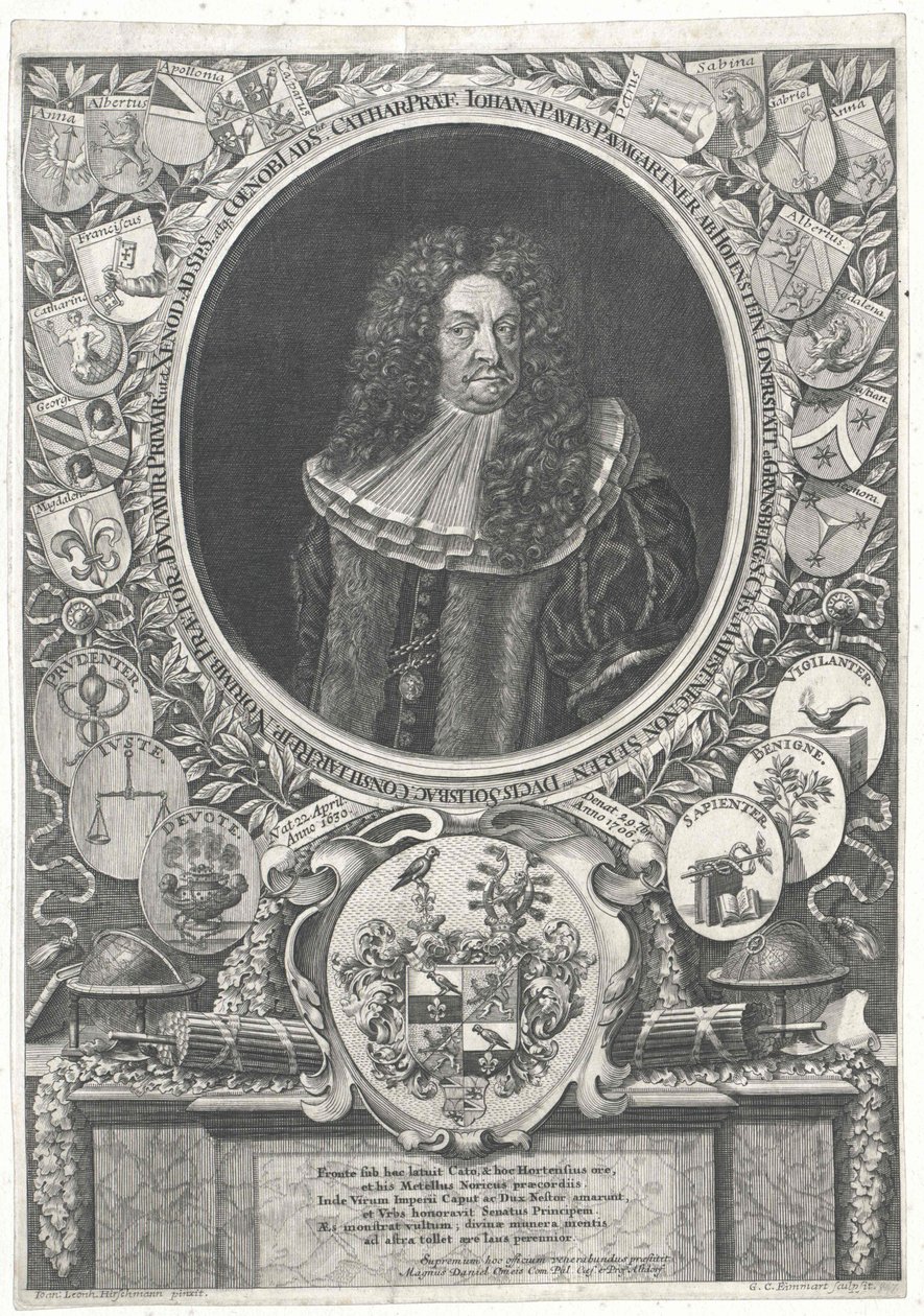 Johann Paul Paumgartner de Holenstein e Lonnerstadt de Artist Unknown