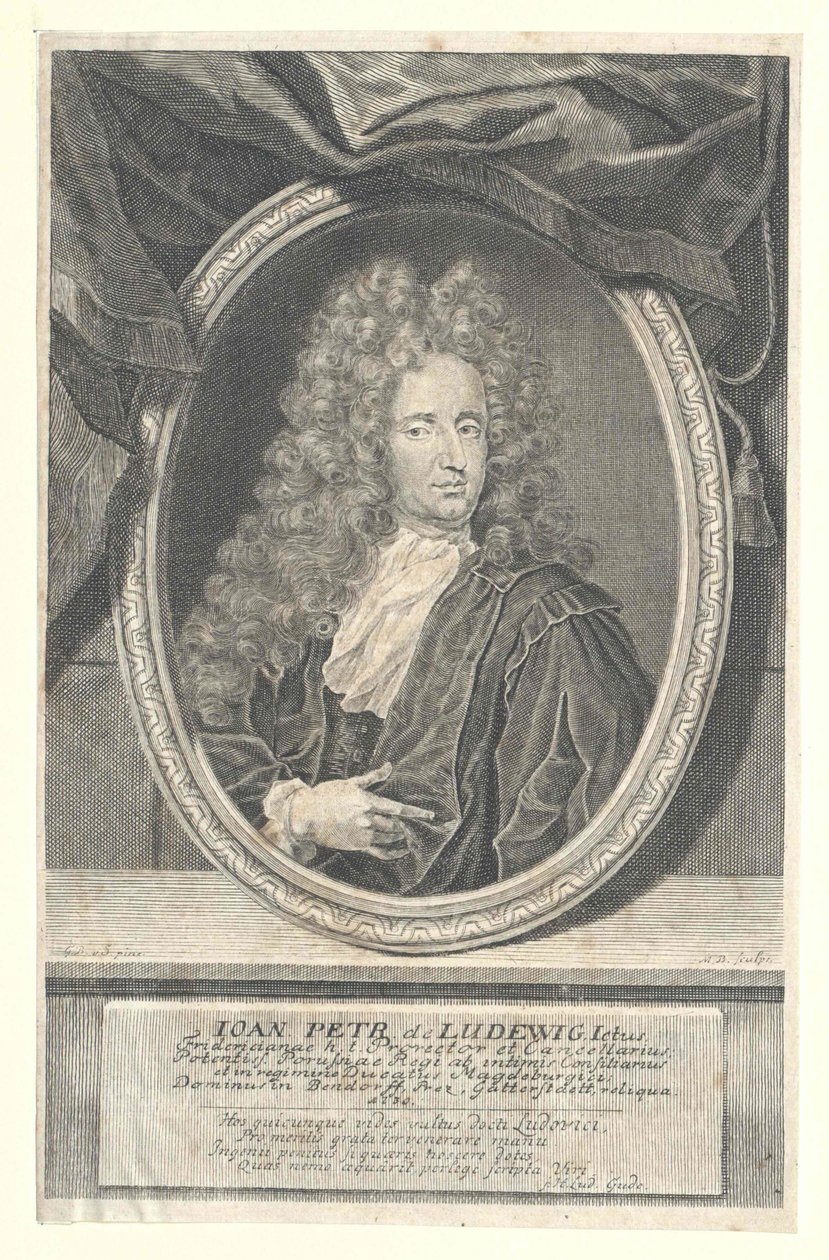 Johann Peter von Ludewig (impressão) de Artist Unknown