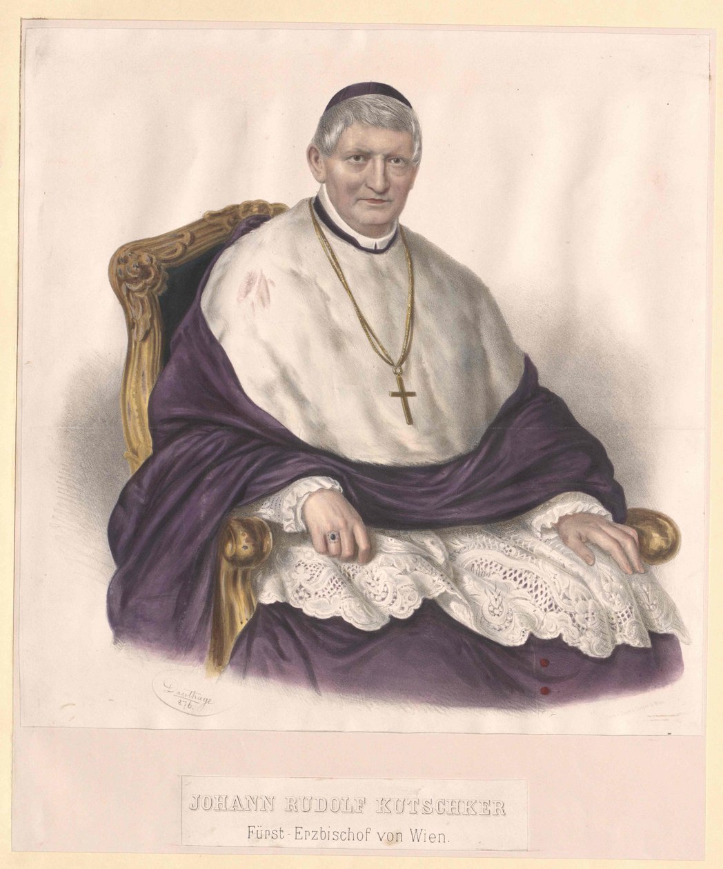 Johann Rudolf Kutschker de Artist Unknown
