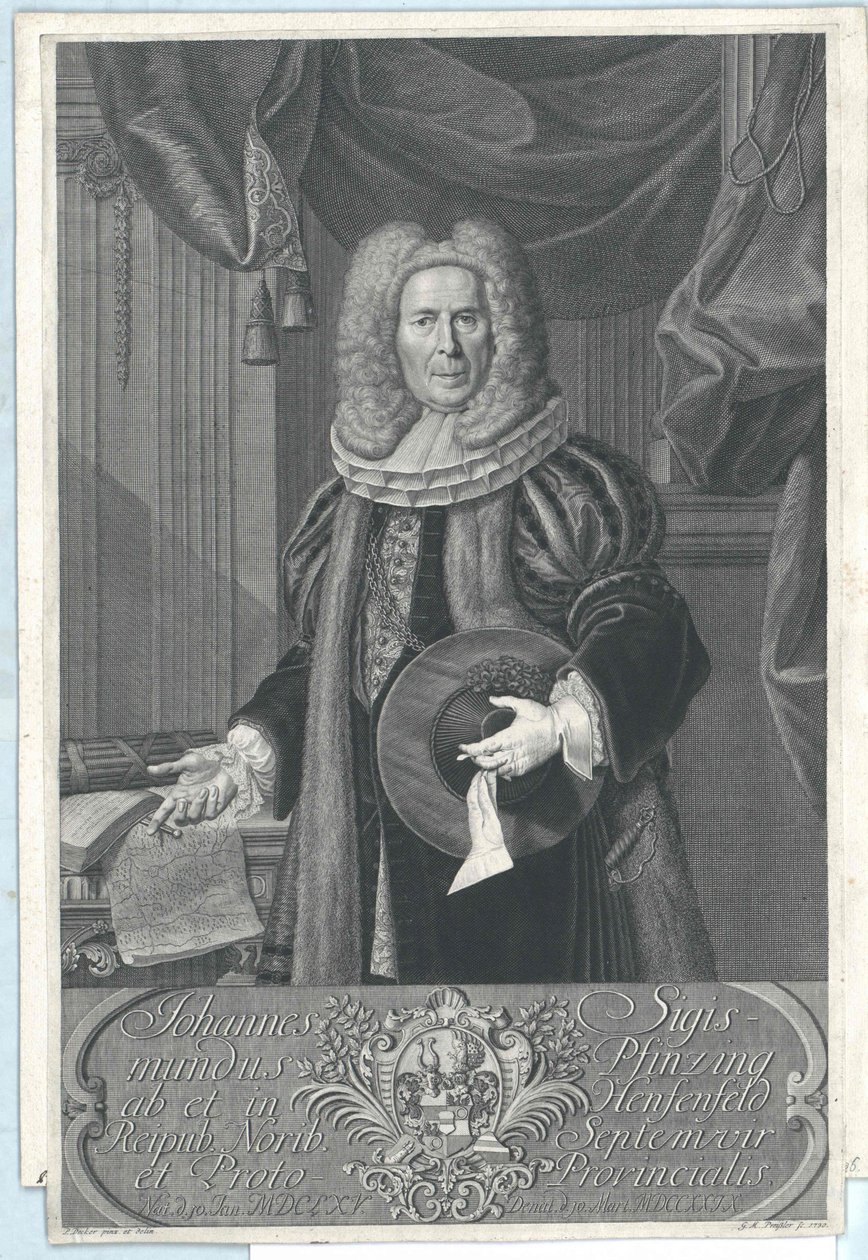 Johann Sigismund Pfinzing de Henfenfeld de Artist Unknown