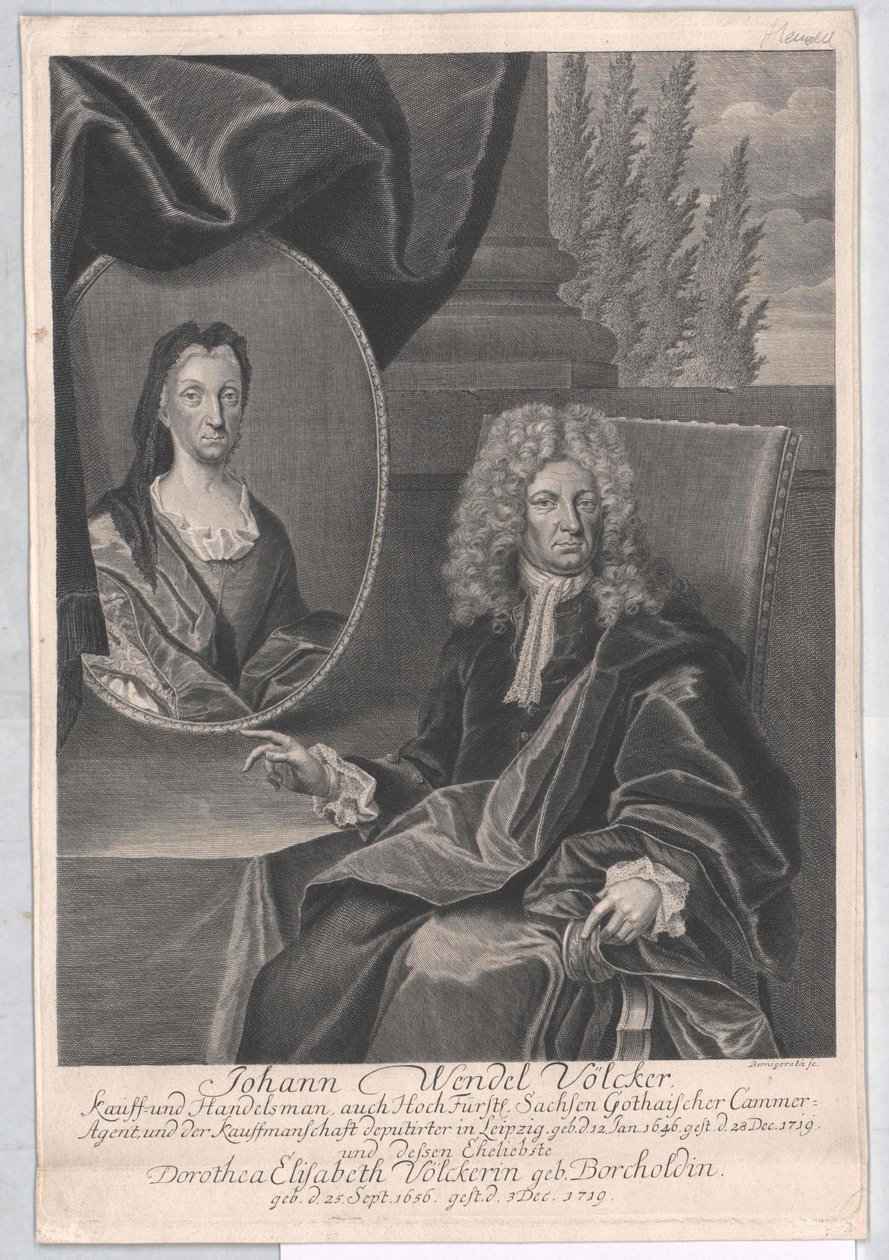 Johann Wendel Voelcker (impressão) de Artist Unknown