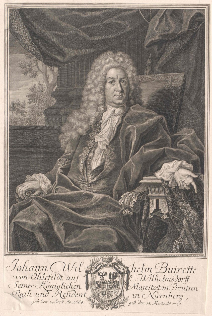 Johann Wilhelm Buirette-Oehlefeld de Artist Unknown