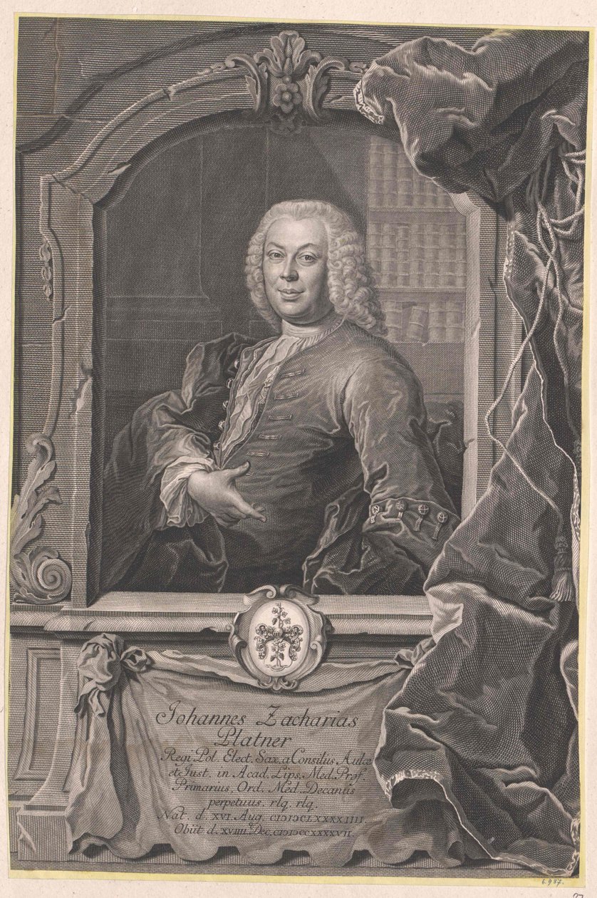 Johann Zachariah Platner de Artist Unknown