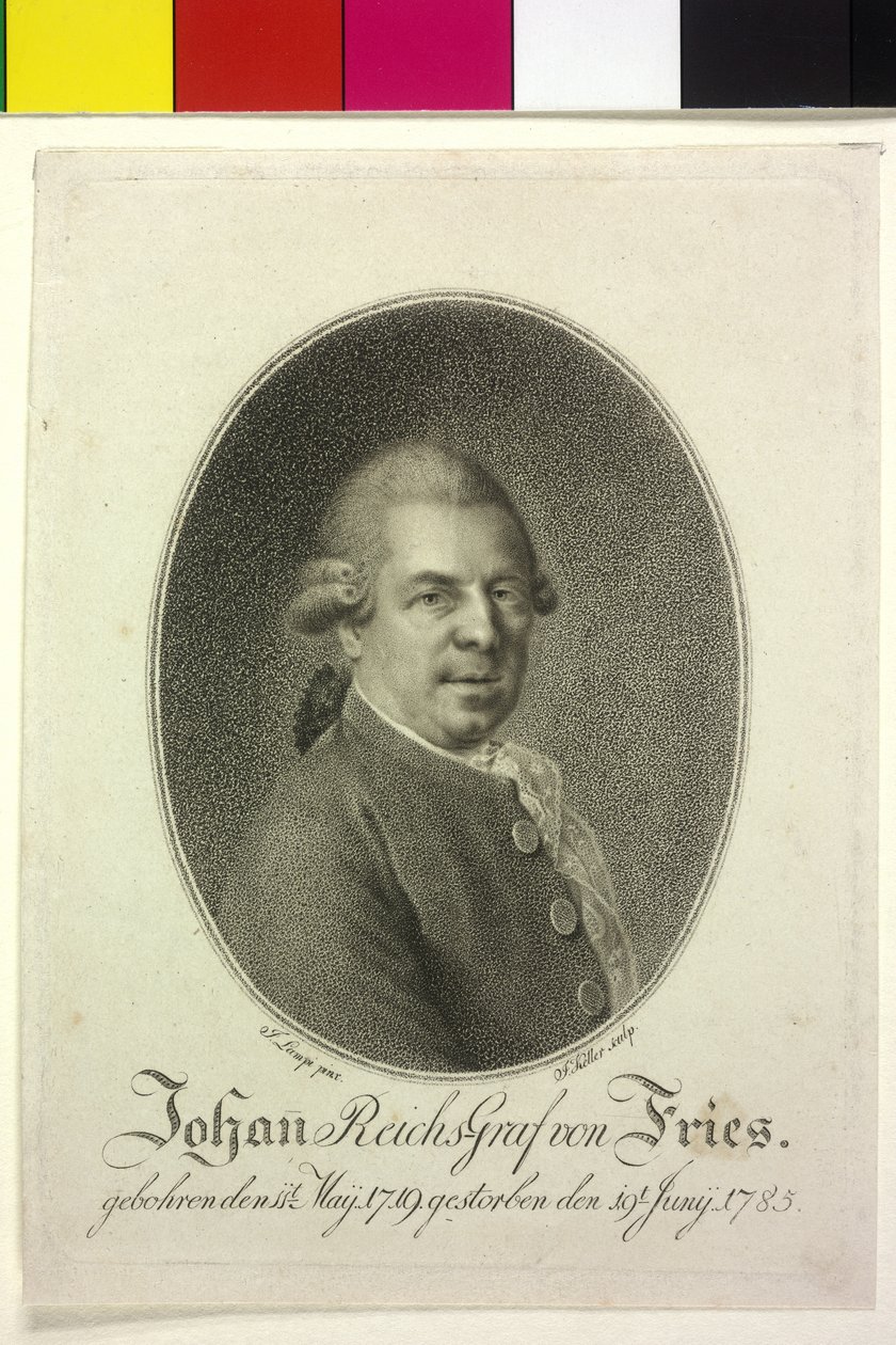Johann count Fries (impressão) de Artist Unknown