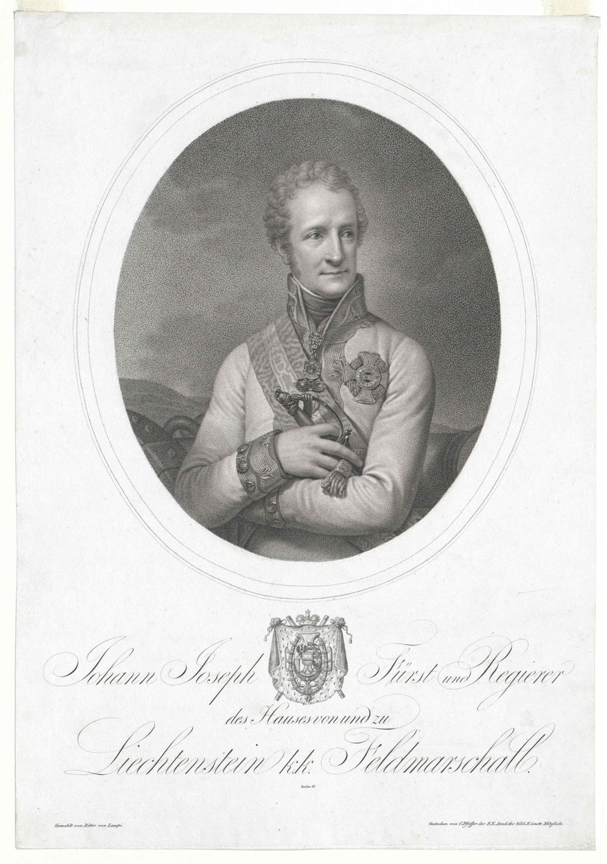 Johann conde do Liechtenstein de Artist Unknown