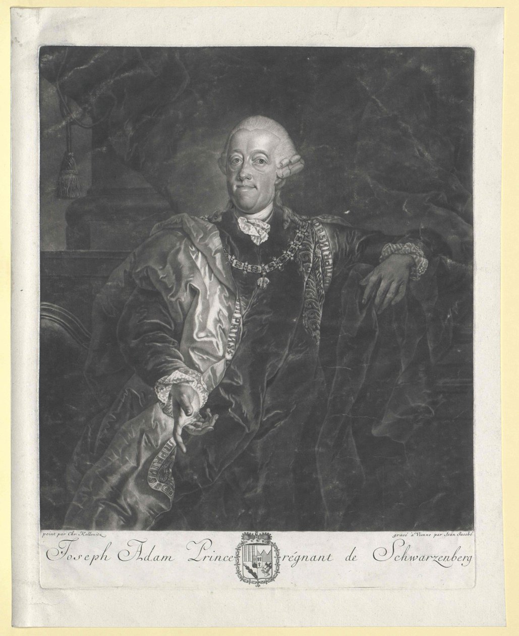 Joseph Adam Johann Nepomuk conde von Schwarzenberg (pico) de Artist Unknown