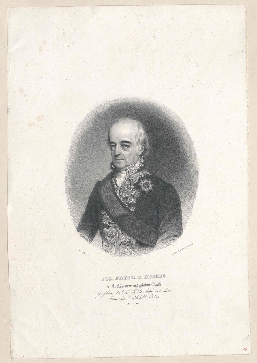 Joseph Augustin barão de Erberg de Artist Unknown