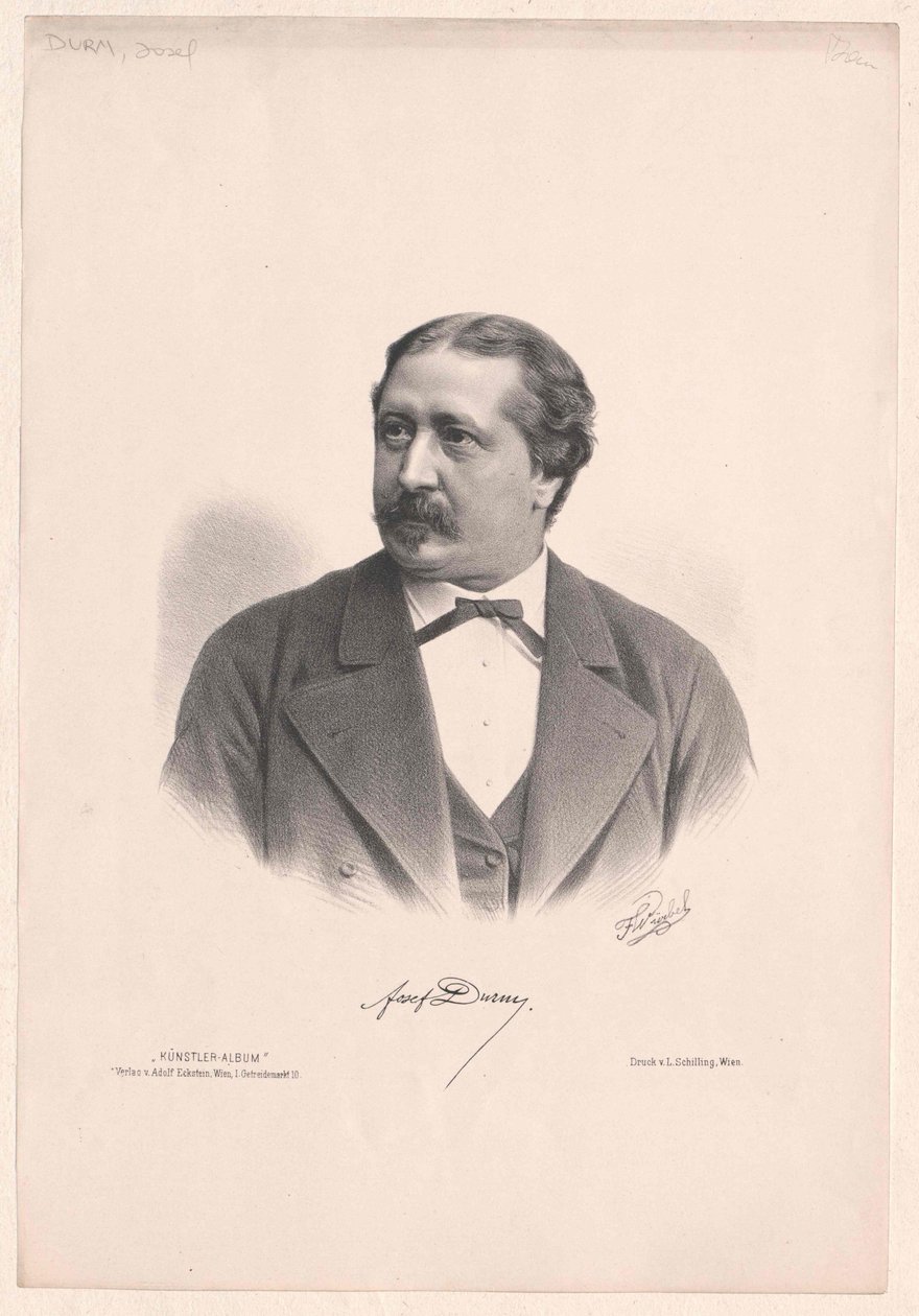 Joseph Durm (impressão) de Artist Unknown