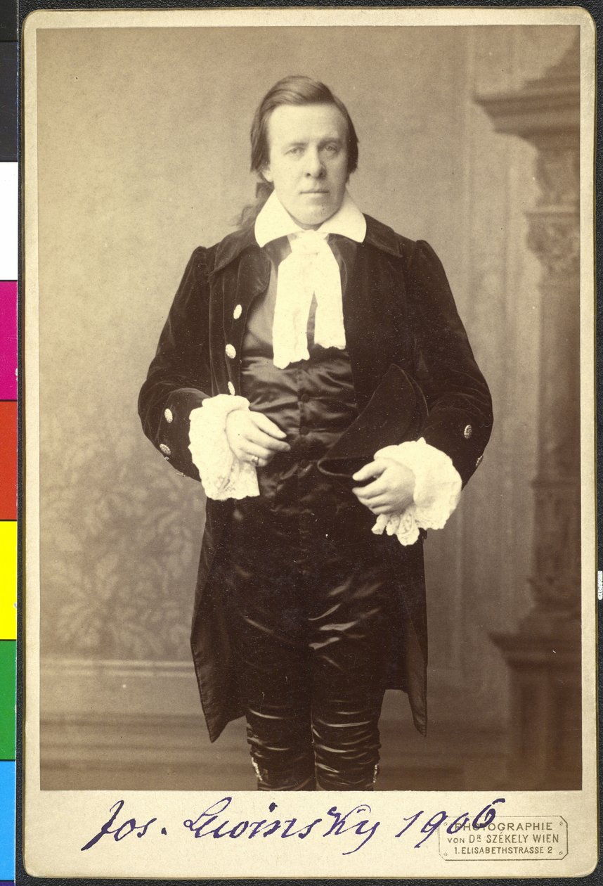 Joseph Lewinsky em "Pitt und Fox" de Rudolf de Gottschall de Artist Unknown