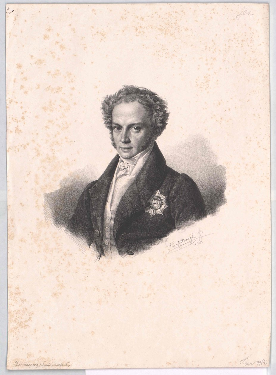 Joseph Ludwig Conde de Armansperg (impressão) de Artist Unknown