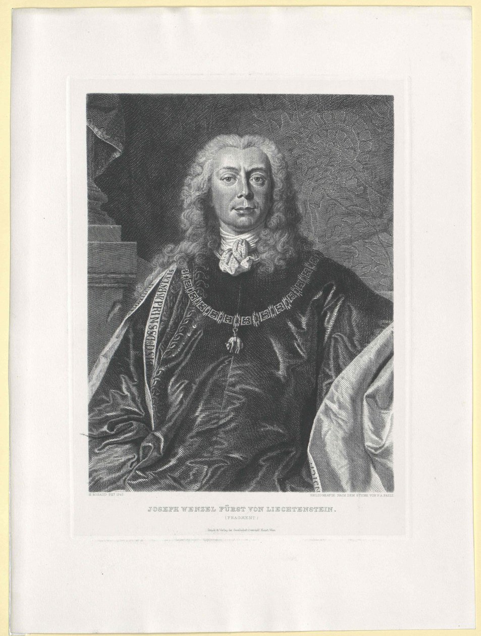 Joseph Wenzel conde do Liechtenstein de Artist Unknown