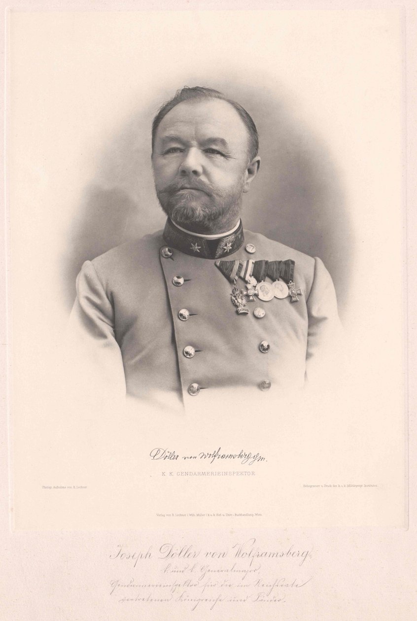 Joseph von Doeller-Wolframsberg (impressão) de Artist Unknown